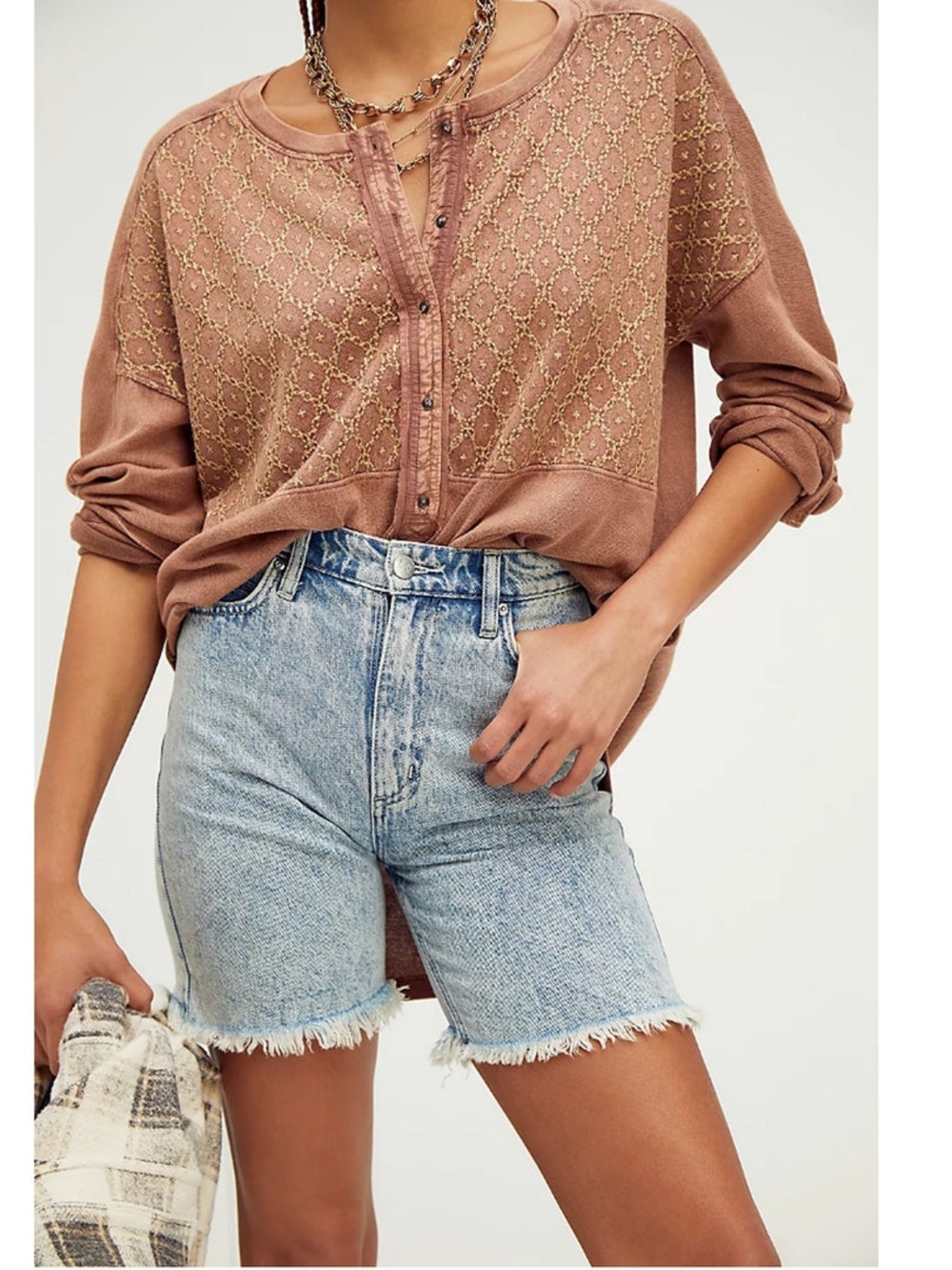 We the Free 100% Cotton Embroidered Free Spirit Tee Tunic Top